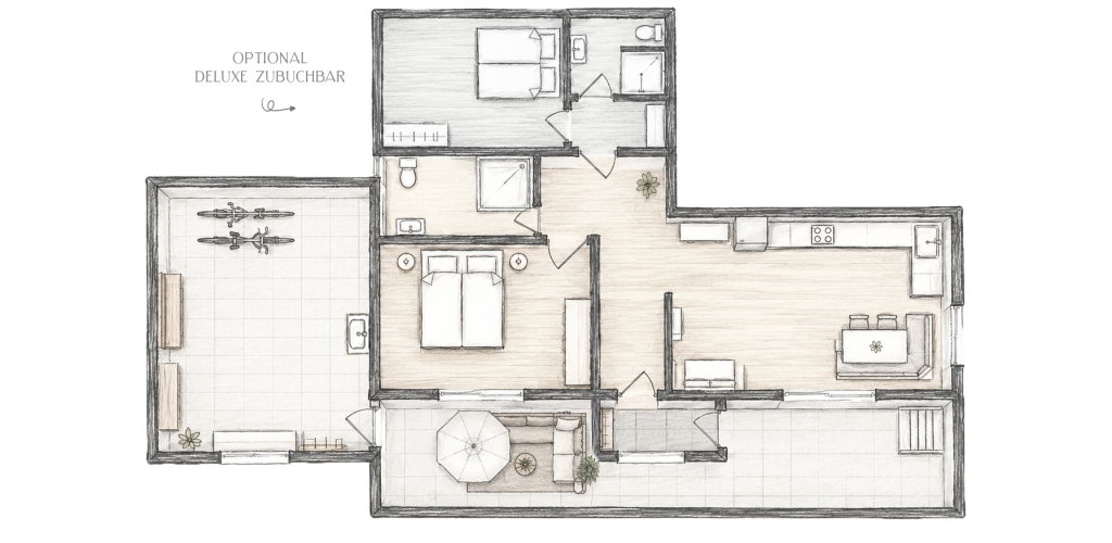 Skizze Apartment